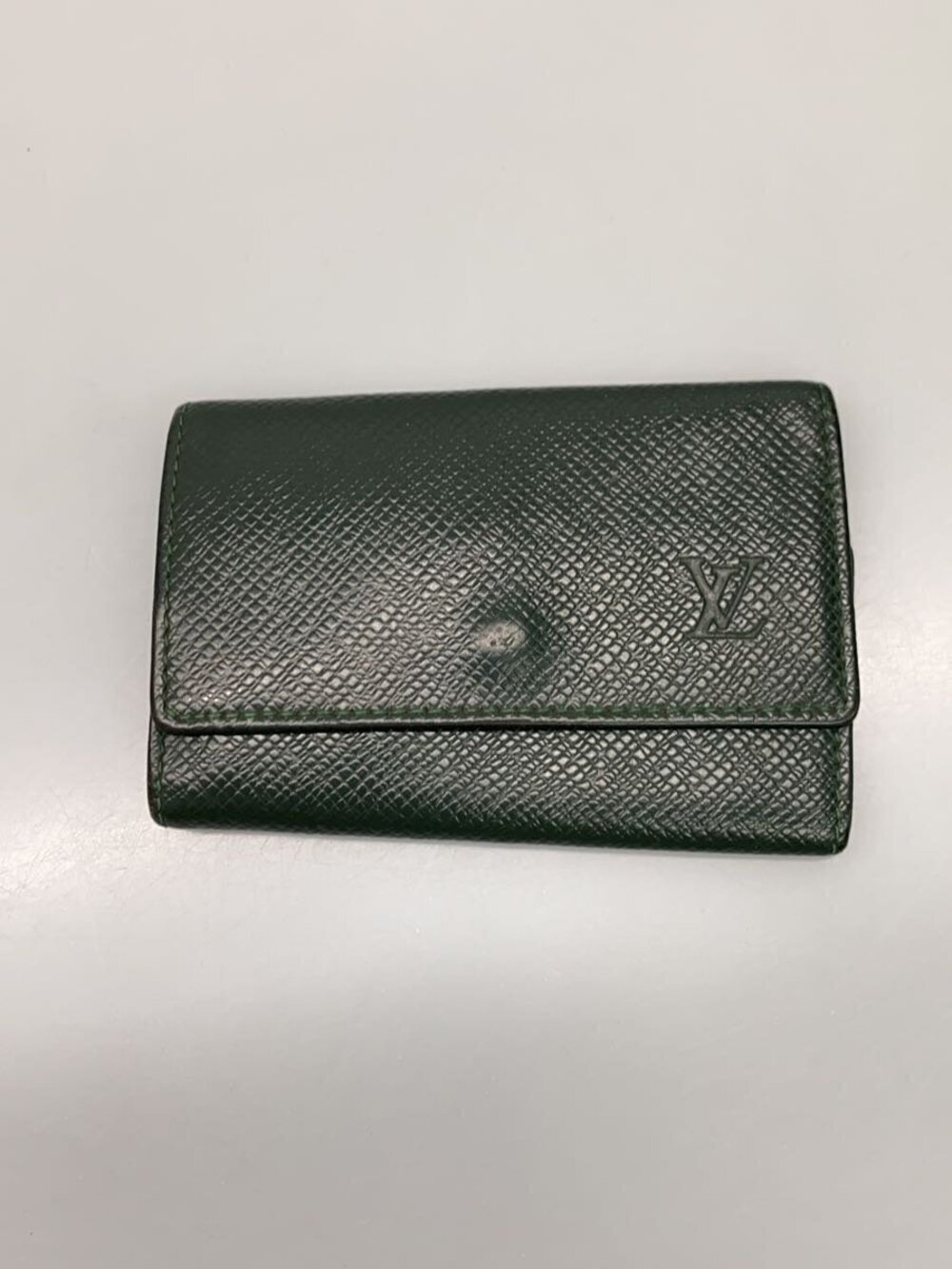 LOUIS VUITTON Multicles Taiga Leather Green